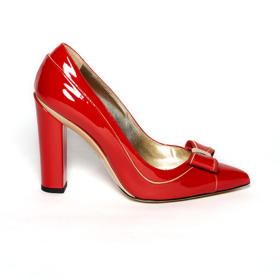 SANDRO VICARI piros női magassarkú cipő